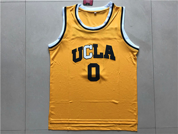 2017 UCLA Bruins #0 Westbrook Yellow College Basketball Authentic Jersey
